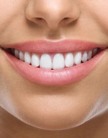 Healthy smile close up